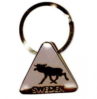 Nyckelring med varning för älg