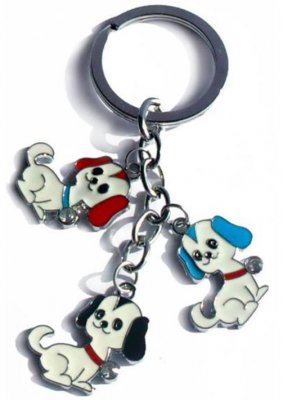 Nyckelring med Hundvalpar