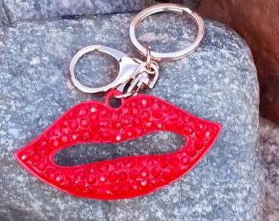 Nyckelring Red lip kiss