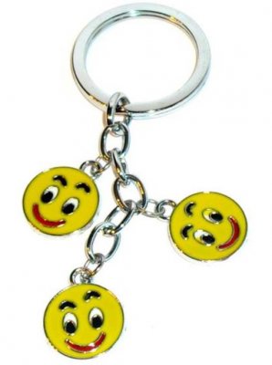 Nyckelring med Smileys