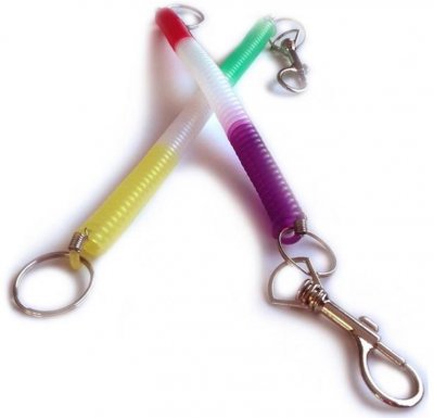 Retro nyckelring telefonsladd